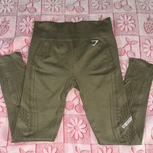Gymshark Green Leggings Performance Fit